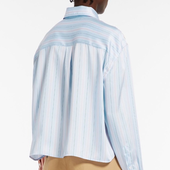 WEEKEND MAX MARA Striped Twill Shirt - Picture 3 of 6